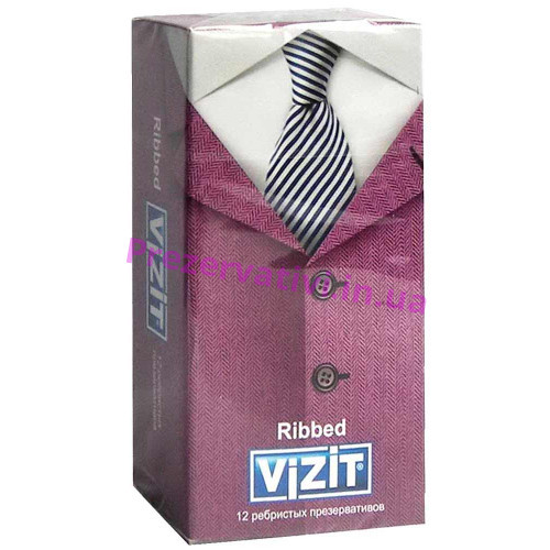Презервативы VIZIT new Ribbed С кольцами 12шт - Фото№1