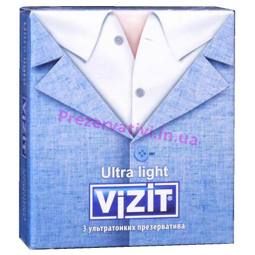 Презервативы VIZIT Ultra light Ультратонкие 3шт - Фото№1