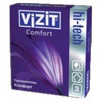 Презервативы VIZIT hi-tech Comfort Комфорт оригинальной формы 3шт