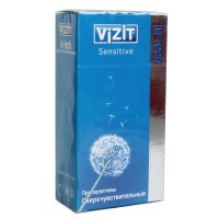 Презервативы VIZIT hi-tech Sensitive Сверхчувствительные 12шт (срок 04/2025)