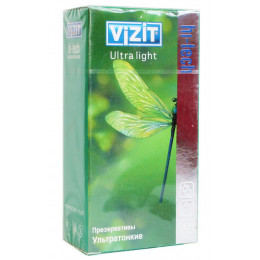 Презервативы VIZIT hi-tech Ultra light Ультратонкие 12шт
