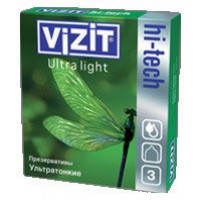 Презервативи VIZIT hi-tech Ultra light Ультратонкі 3шт (срок 04/2025)