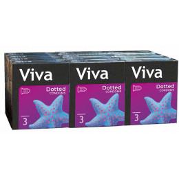 Блок презервативов Viva Точечные 36шт (12 пачек по 3шт)