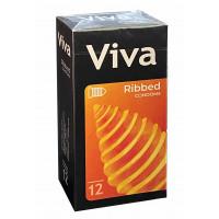 Блок презервативов Viva Ребристые №48 (4 пачки по 12шт) - Фото№2