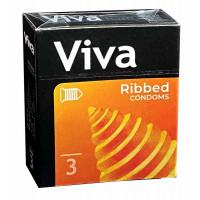 Блок презервативов Viva Ребристые №36 (12 пачек по 3шт) - Фото№2