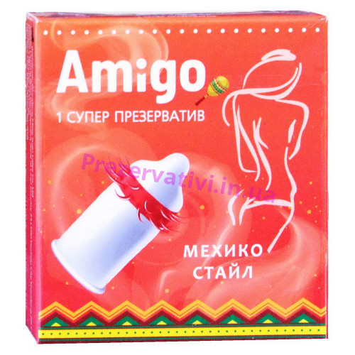 Презерватив Amigo Мехико стайл 1шт (супер шипы) - Фото№1