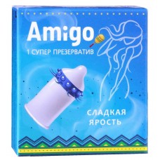 СуперПрезерватив Amigo Сладкая ярость 1шт(шипи)