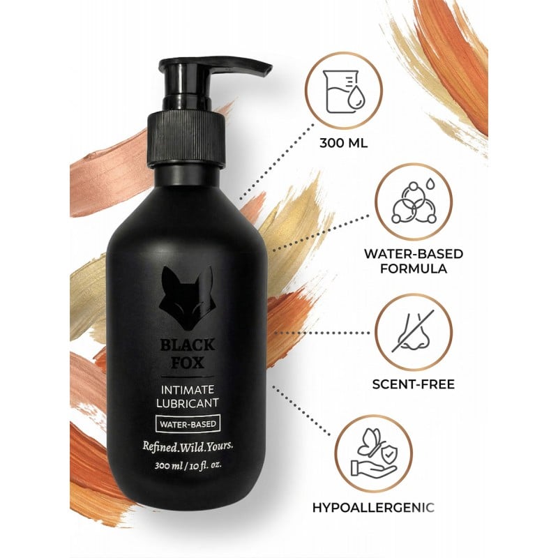 Інтимний лубрикант Black Fox Premium 300мл на водній основі без гліцерину