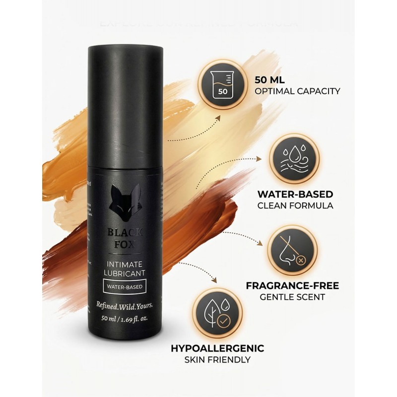 Інтимний лубрикант Black Fox Premium 50мл на водній основі без гліцерину