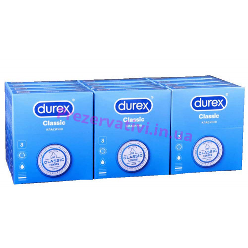 Блок презервативов Durex 12 пачек №3 Classic - Фото№1
