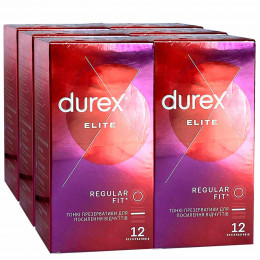 Блок презервативов Durex 6 пачек №12 Elite