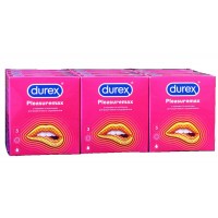 Блок презервативів DUREX 12 пачок 3шт Pleasuremax