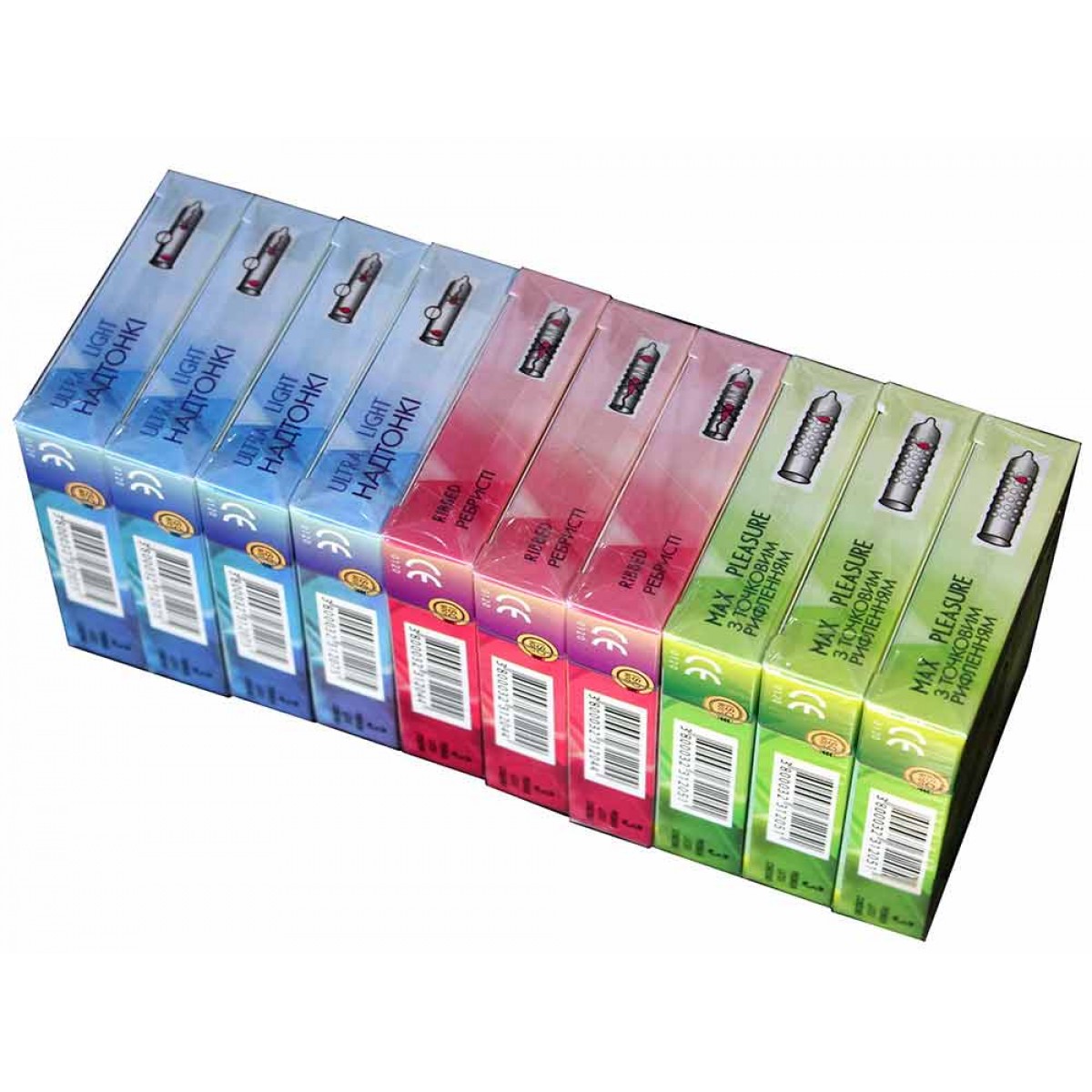 Асорті блок FREESTYLES 30шт (10 разних пачок по 3шт)