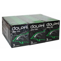 Блок презервативов Dolphi Ultra thin №72 (24 пачки по 3шт)