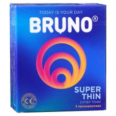 Презервативы Bruno 3шт Super Thіn Ультратонкие