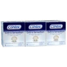 Блок презервативів Contex Extra Sensation 12 пачок по 3шт