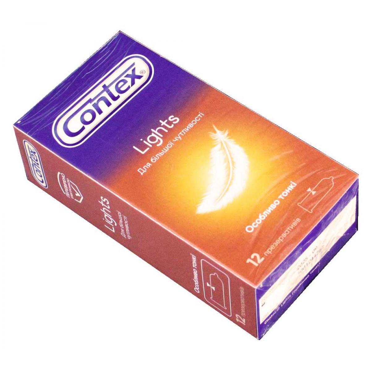 Презервативы Contex Lights (Ultra Thin) 12шт ультратонкие⚡️Prezervativi.in.ua