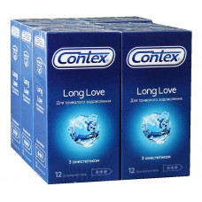 Блок презервативів Contex Long Love 6 пачок по 12шт