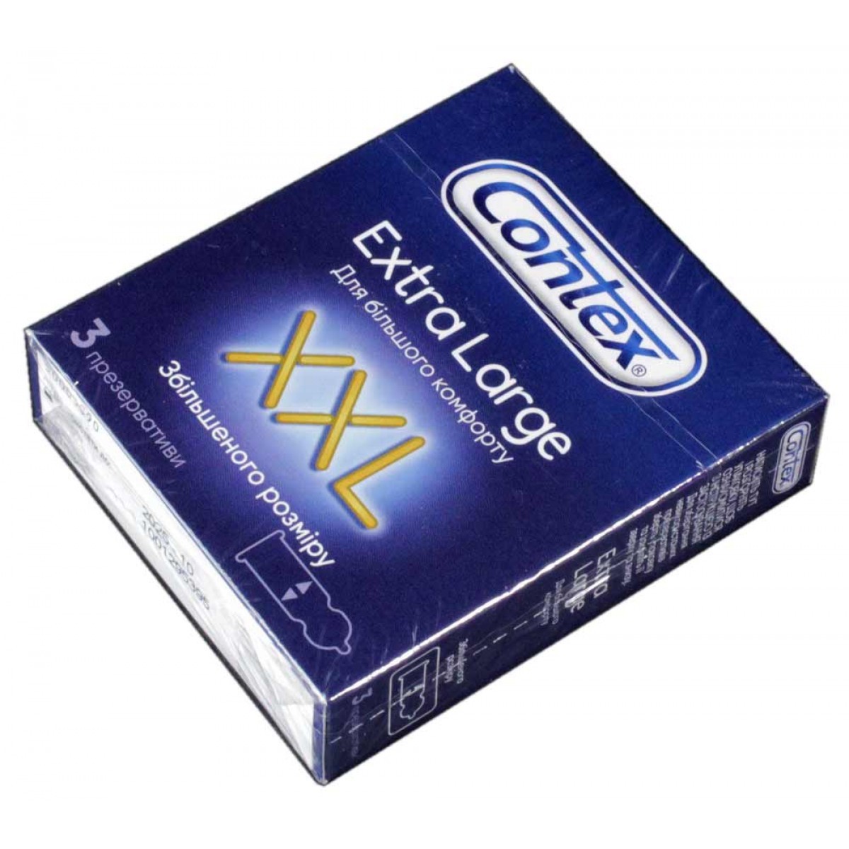 Презервативи Contex Extra Large 3шт збільшеного розміру⚡️Prezervativi.in.ua