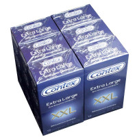 Блок презервативов Contex 6 пачек 12шт Extra Large - Фото№2