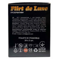 Блок презервативов Flirt De Luxe №72 Стандартные (24 пачки по 3шт) - Фото№3