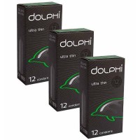 Презервативы Dolphi Ultra thin 36шт (3 пачки по 12шт)