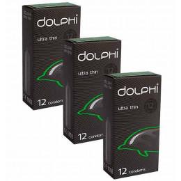 Презервативы Dolphi Ultra thin №36 (3 пачки по 12шт)