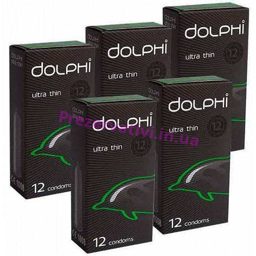 Презервативы Dolphi Ultra thin №60 (5 пачек по 12шт) - Фото№1