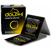 Блок презервативов Dolphi Anatomic ultra thin №72 (24 пачки по 3шт) - Фото№2