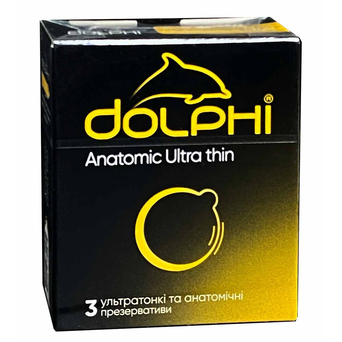 Блок презервативів Dolphi Anatomic ultra thin 63шт (21 пачка по 3шт)