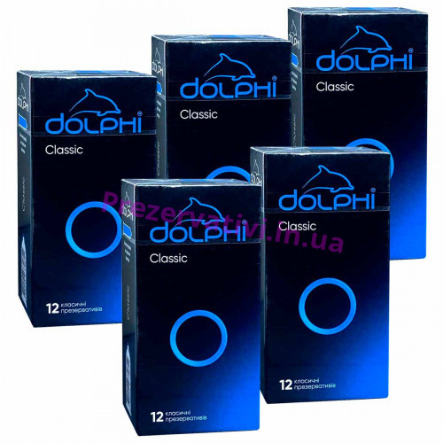 Презервативы Dolphi Classic 60шт (5 пачек по 12шт) - Фото№1