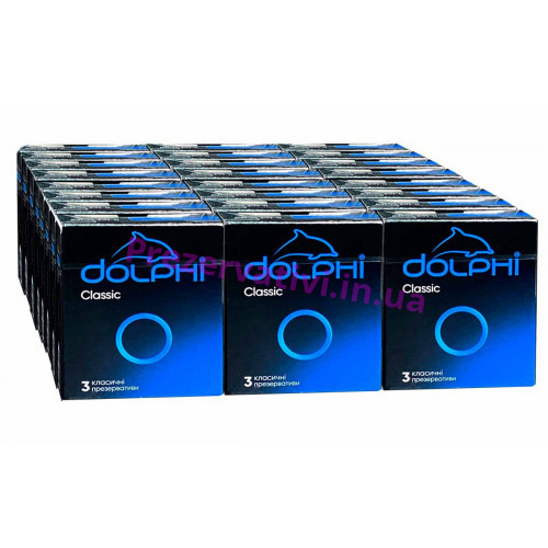 Блок презервативов Dolphi Classic №72 (24 пачки по 3шт) - Фото№1