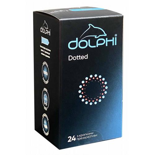 Презервативи Dolphi Dotted точкові 24шт - Фото№1