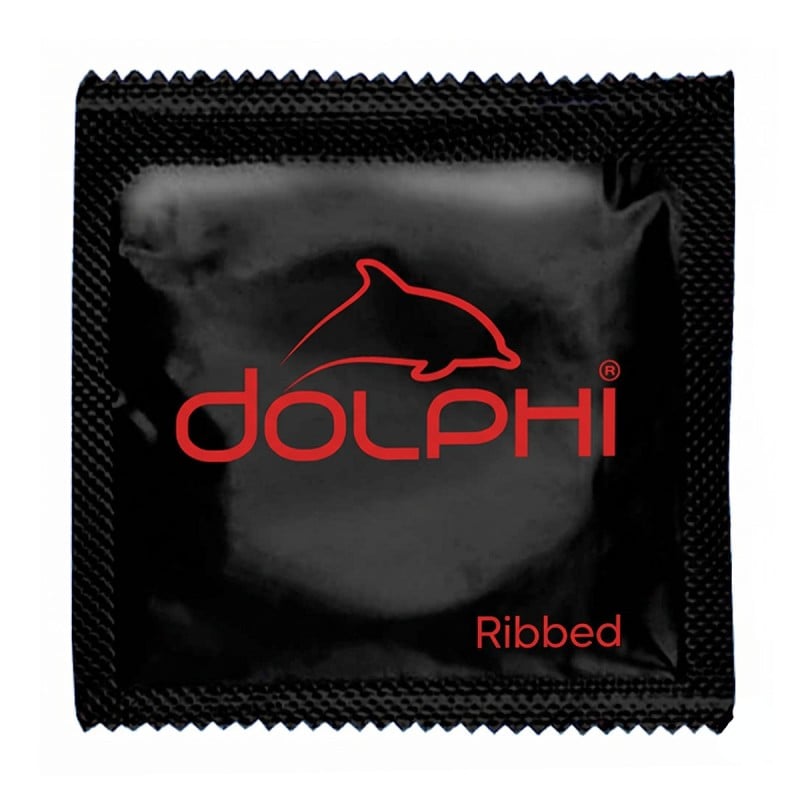 Презервативы Dolphi Ribbed 66шт в большой банке⚡️Prezervativi.in.ua