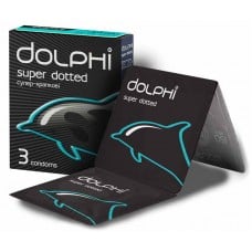 Презервативи Dolphi Super Dotted точкові 3шт (ТЕРМІН 07/2023)