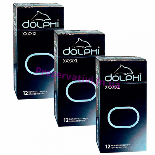 Презервативы Dolphi XXXXXL №36 (3 пачки по 12шт) - Фото№1