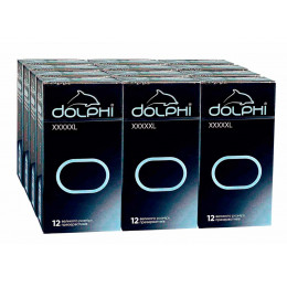 Блок презервативов Dolphi XXXXL 144шт (12 пачек по 12шт)