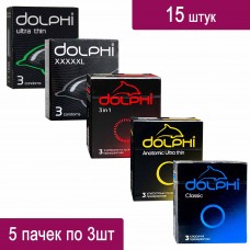 Пробний комплект ТМ DOLPHI 15шт - 5 пачок Dolphi по 3шт СУПЕРЦІНА!