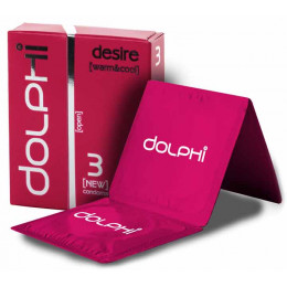 Презервативы Dolphi NEW Desire (Warm Cool) №3 разогревающие и пролонгирующие