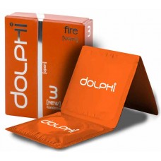 Презервативи Dolphi LUX Fire (Warm) 3шт з розігріваючим ефектом