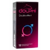 Презервативы Dolphi Double Effect точки и ребра, пролонгирующие разогревающие 12шт