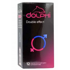 Презервативи Dolphi NEW Double Effect 12шт (ТЕРМІН 04/2024)