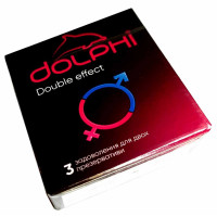 Презервативы Dolphi NEW Double Effect точки и ребра, пролонгирующие разогревающие №3 - Фото№2