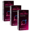Презервативы Dolphi Double Effect точки и ребра, пролонгирующие разогревающие 36шт (3 пачки по 12шт)
