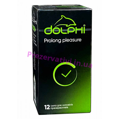 Презервативы Dolphi NEW Prolong Pleasure пролонгирующие №12 - Фото№1