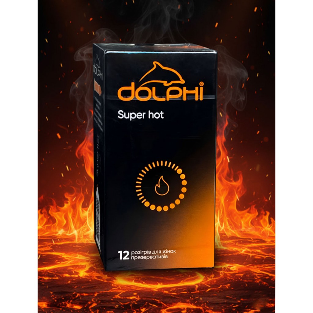 Презервативы Dolphi Super Hot с возбуждающей смазкой 36шт (3 пачки по 12шт)