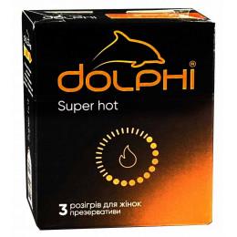Презервативи Dolphi NEW Super Hot з збуджуючим змащувачем 3шт