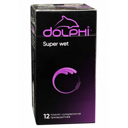 Презервативы Dolphi NEW Super Wet тонкие с обильной смазкой 12шт