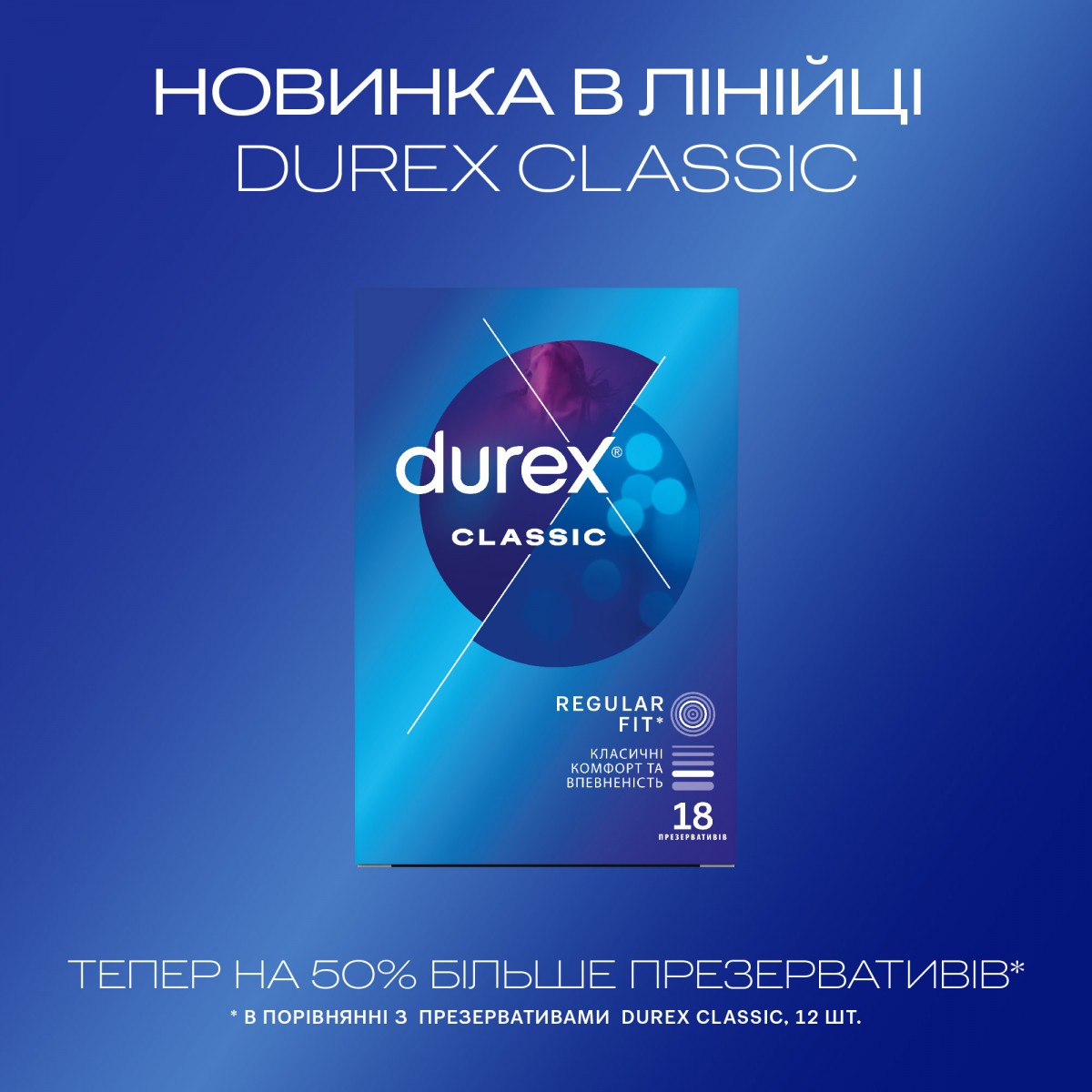 Презервативы DUREX 36шт Classic (2 пачки по 18шт)