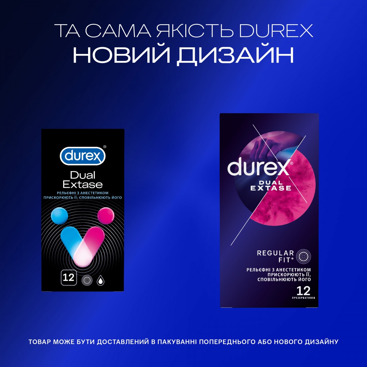 Блок презервативов Durex 6 пачек 12шт Dual Extase